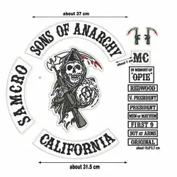 Parche bordado Sons of Anarchy para chaqueta de motero