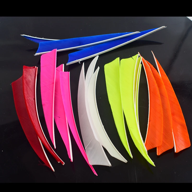 Plumas para dardos de pavo, alas de protección para tiro con arco - imagen 5