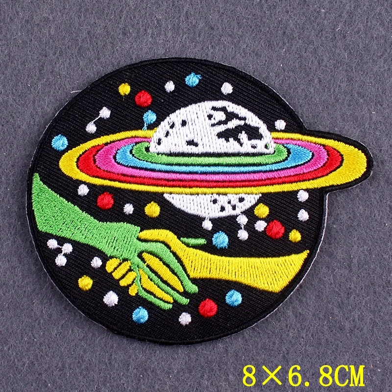 Parche táctico termoadhesivo OVNI alienígena para planchar - imagen 5