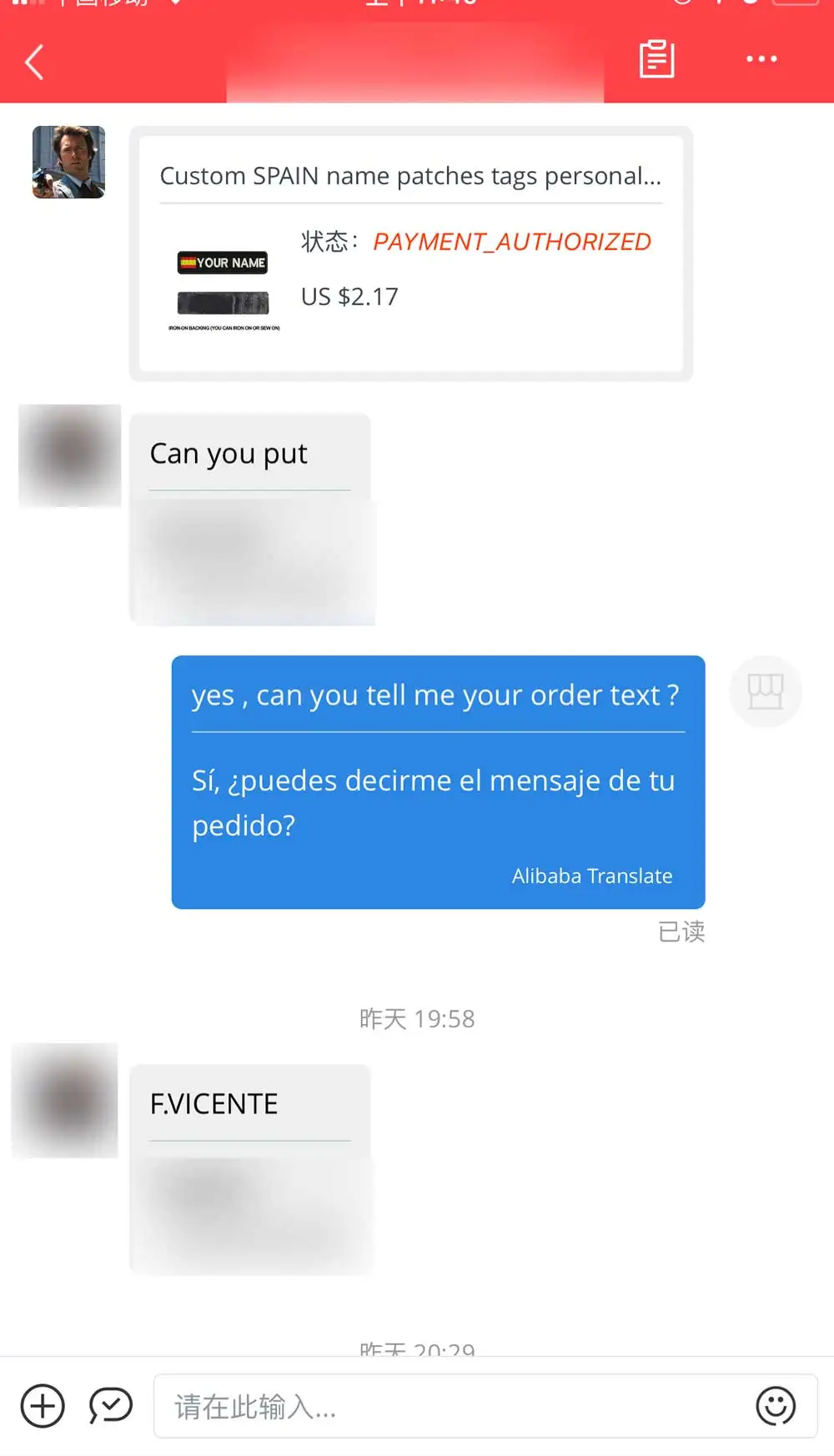 Ejemplos de texto personalizado