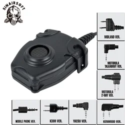 Adaptador PTT táctico para radio Motorola Kenwood