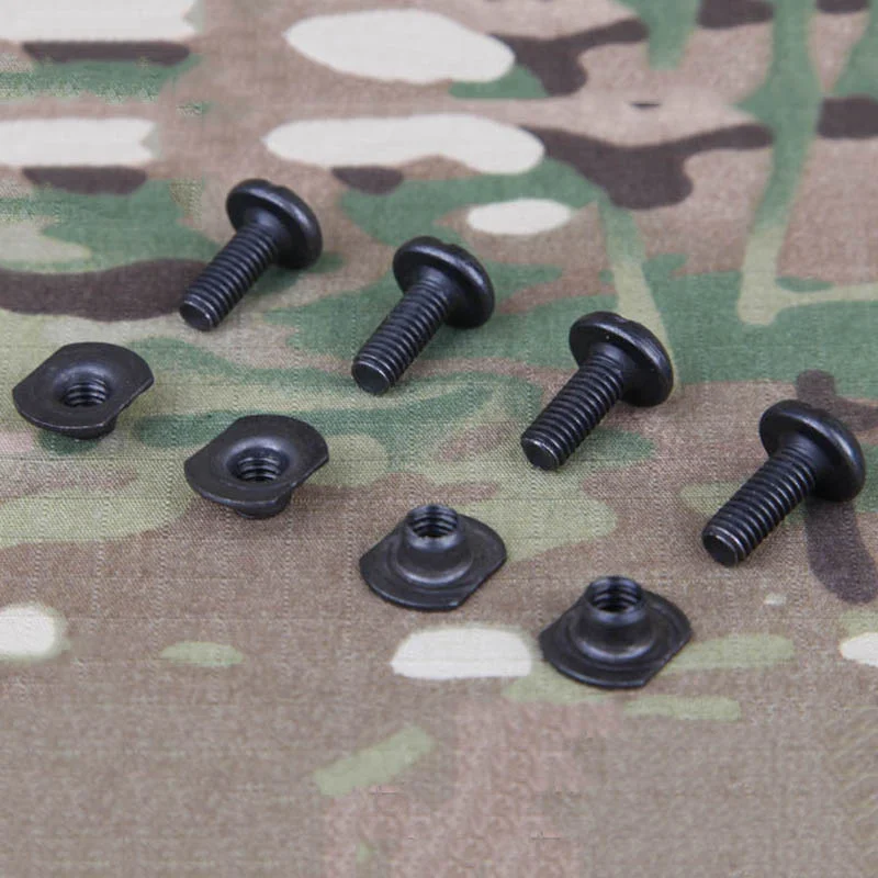 Detalle de tornillo para casco táctico