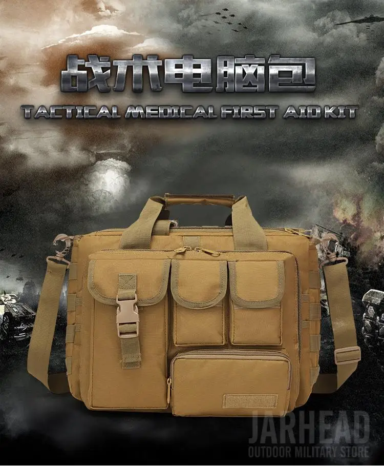 Bolso bandolera táctico impermeable con diseño compacto