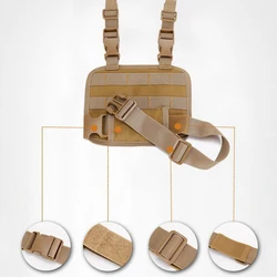 Panel MOLLE muslo – Funda táctica para revista y pistola