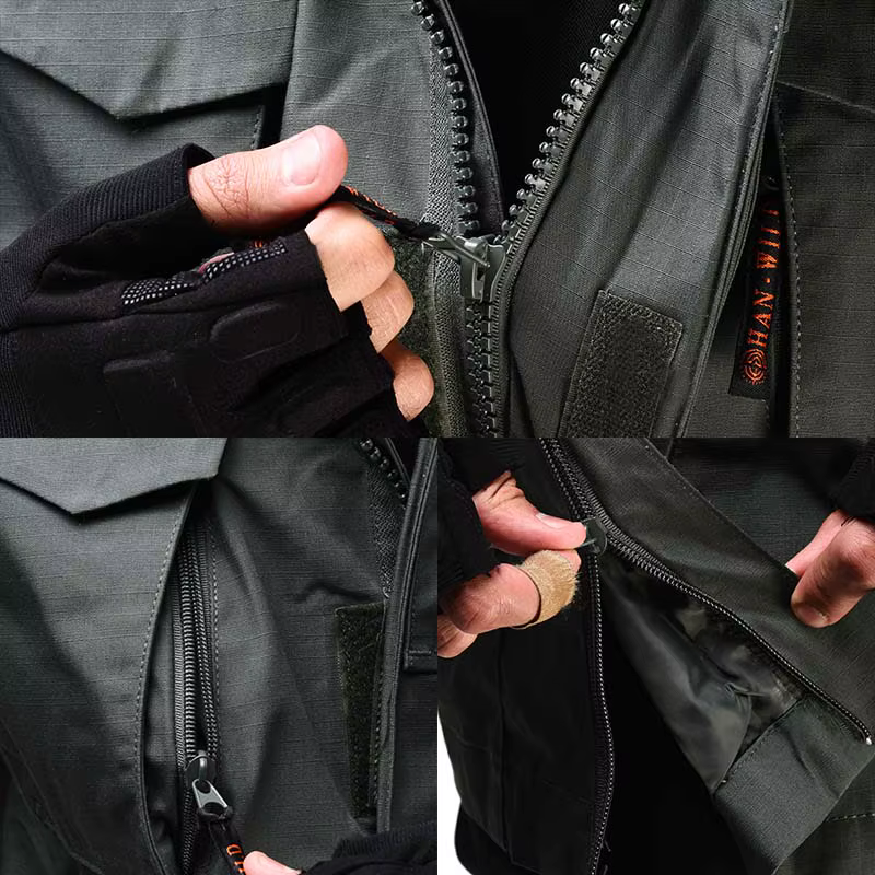 Chaqueta táctica M65 windbreaker – Capucha multibolsillo hombre - imagen 3