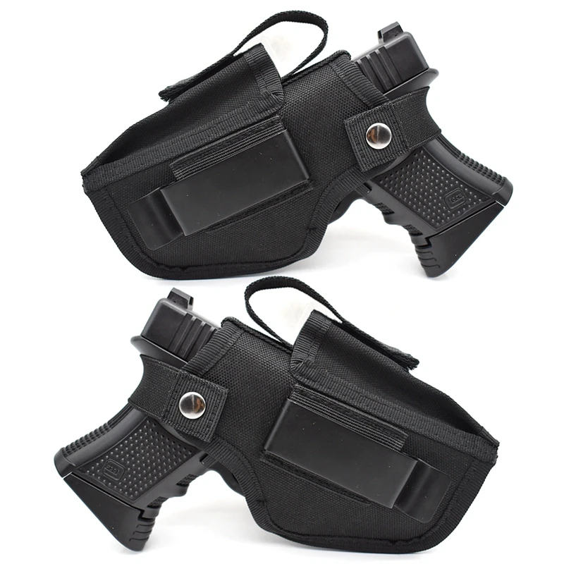 Pistolera táctica ambidiestra IWB/OWB con clip de metal intercambiable