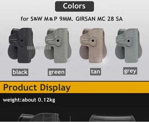 Funda táctica verde en uso