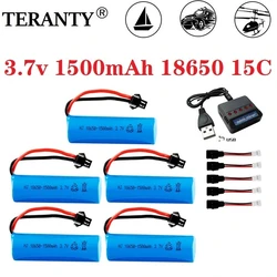 Batería 18650 Li-ion 1500mAh recargable 3,7V para linterna o radio táctica