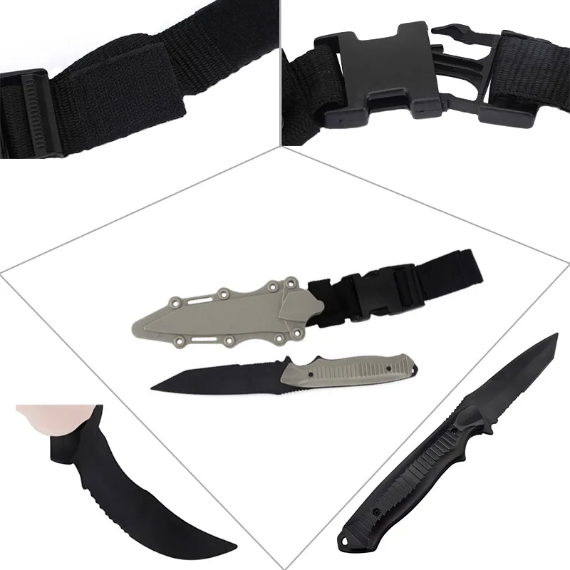 VULPO Cuchillo Táctico Entrenamiento Plástico Cine Utilería - imagen 5