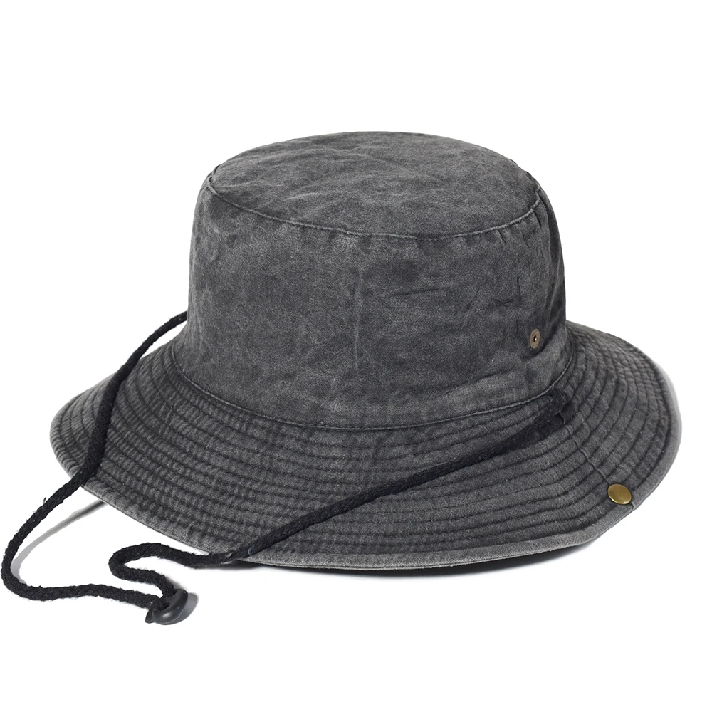 Sombrero boonie ala ancha algodón para senderismo y safari - imagen 3