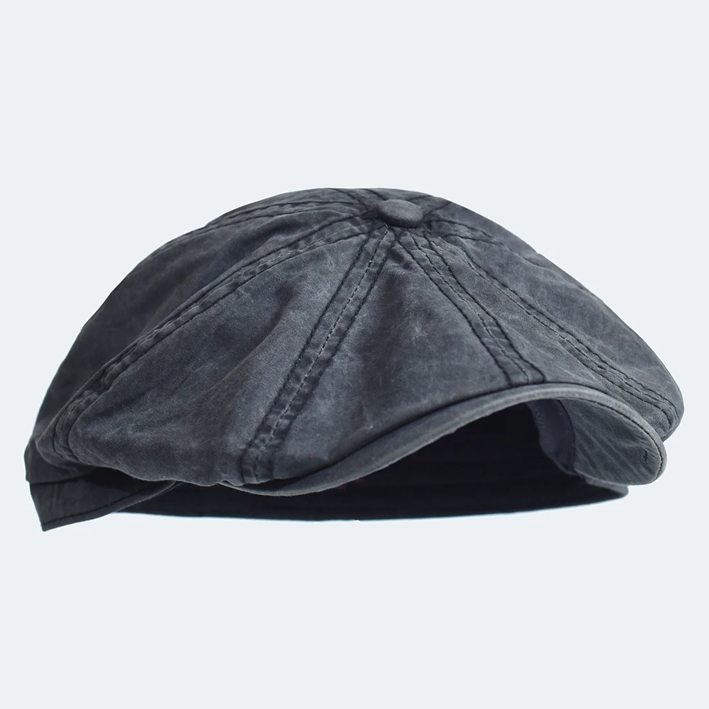 Gorra octogonal táctica de algodón lavada vintage con visera - imagen 5