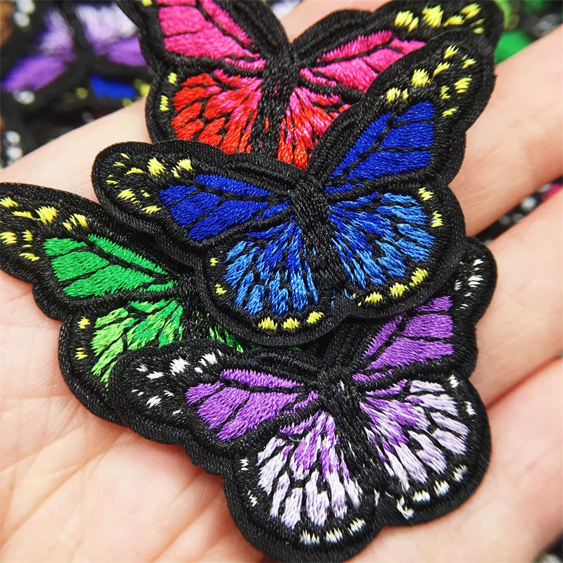 Parches bordados mariposa para ropa – Termoadhesivos para coser o planchar - imagen 5