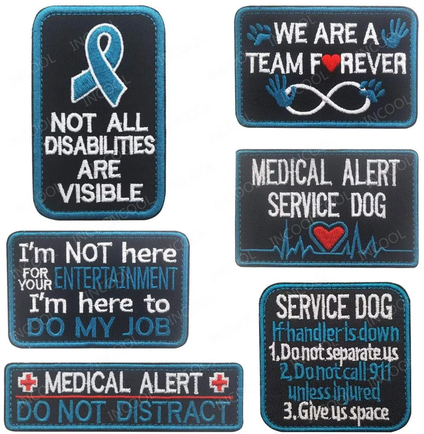 Parche bordado 3D EMT K9 servicio – Perro guías o trabajo táctico - imagen 2