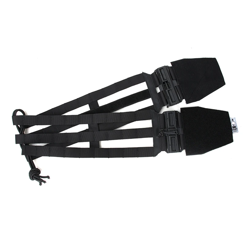 Faja esquelética táctica negra vista frontal