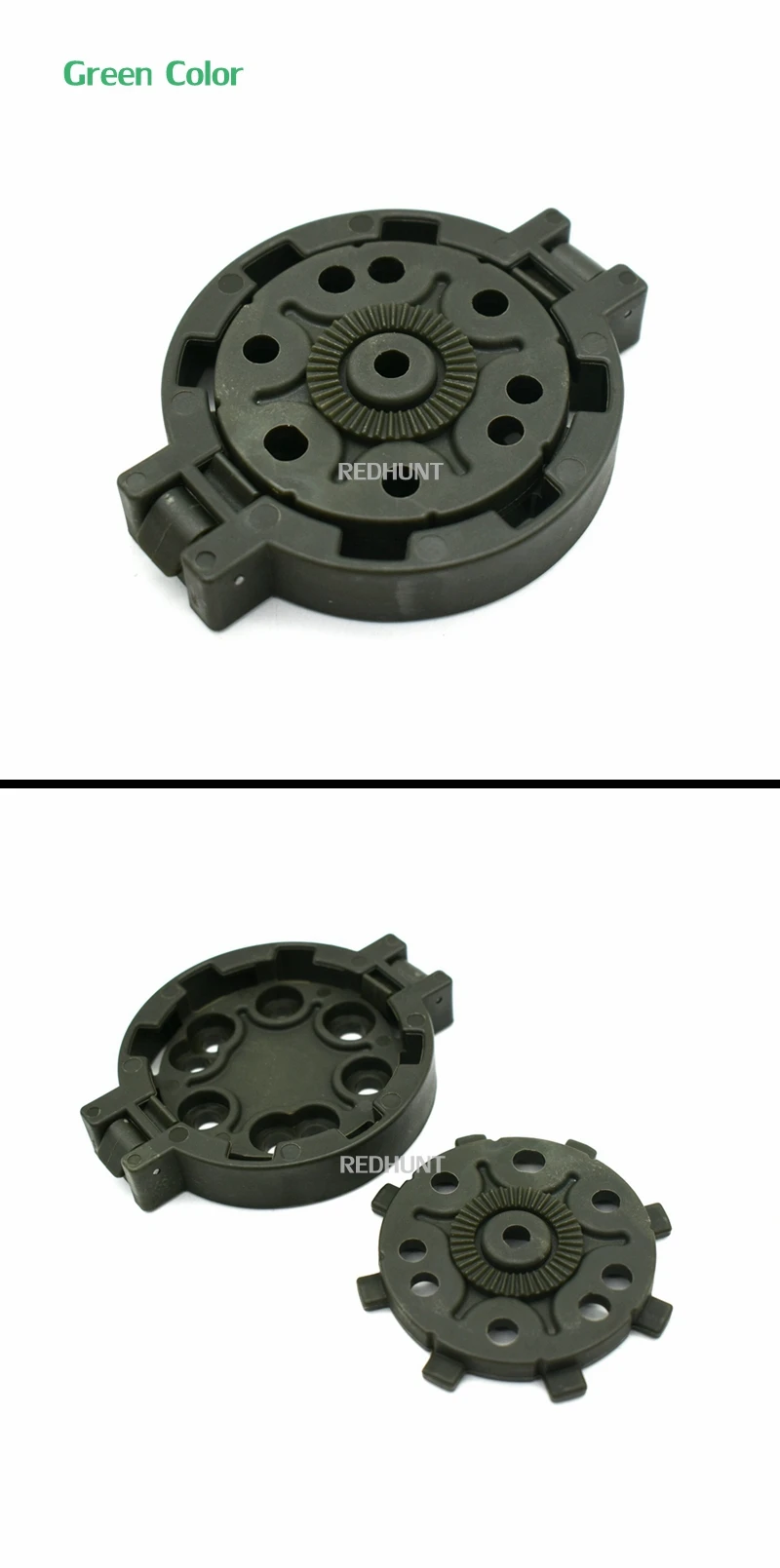 Vista inferior del sistema de anclaje