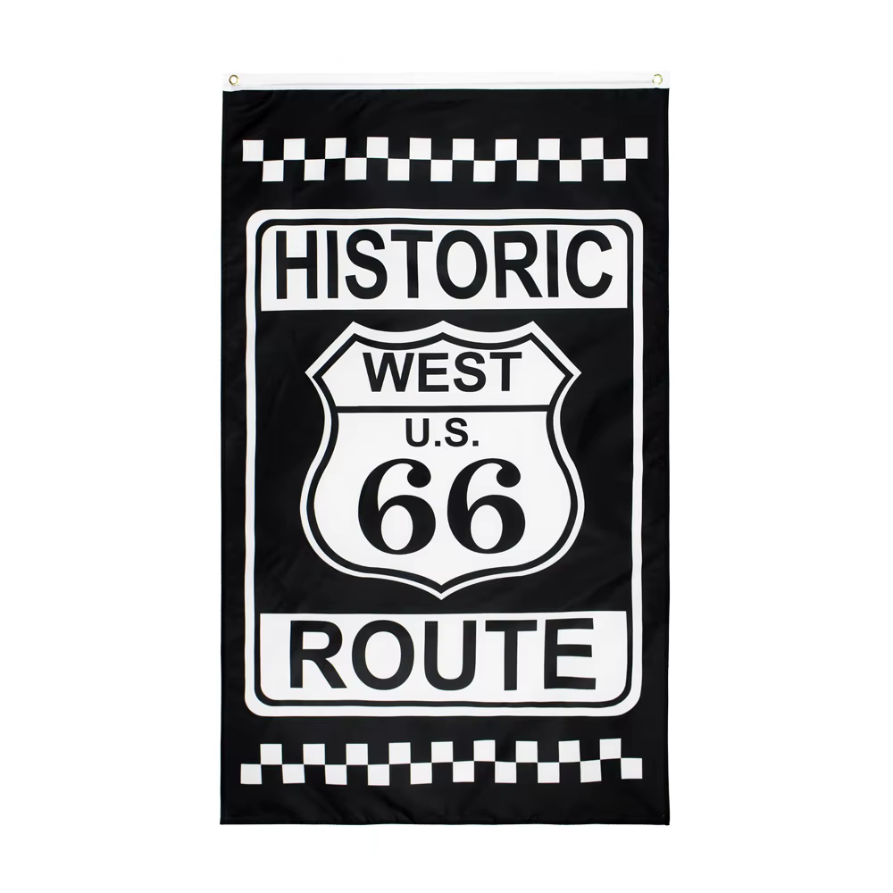 Bandera Route 66 Americana vintage - imagen 2
