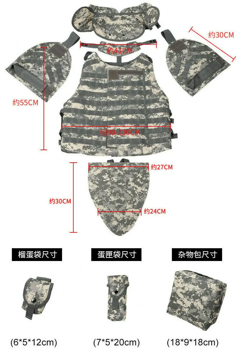 Chaleco táctico OTV Interceptor de nylon MOLLE para caza - imagen 4