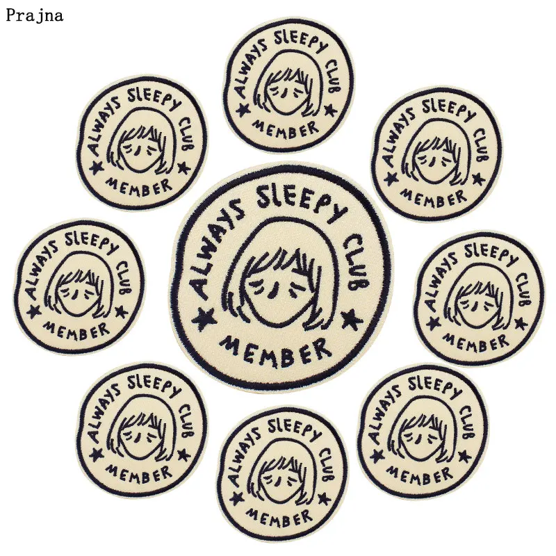 Parche bordado Always Sleepy Club – 10 unidades para planchar - imagen 2