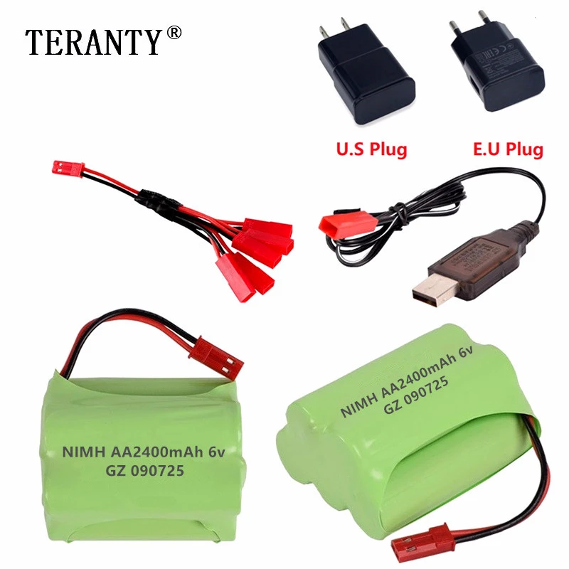 Batería NiMH de 6 V con carga USB y conector JST - imagen 3