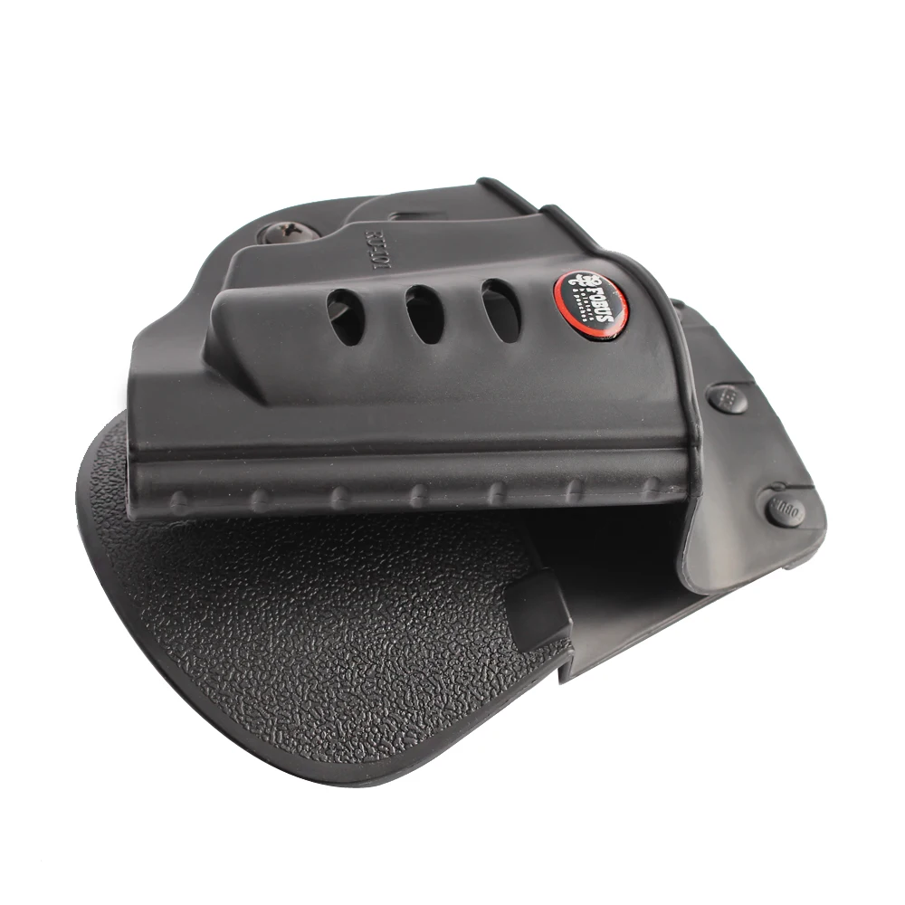 Funda paddle holster negra vista frontal