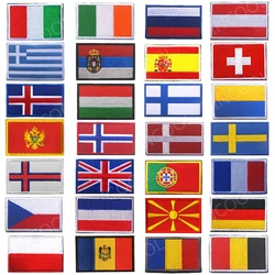 Parches bordados países para chaleco táctico MOLLE