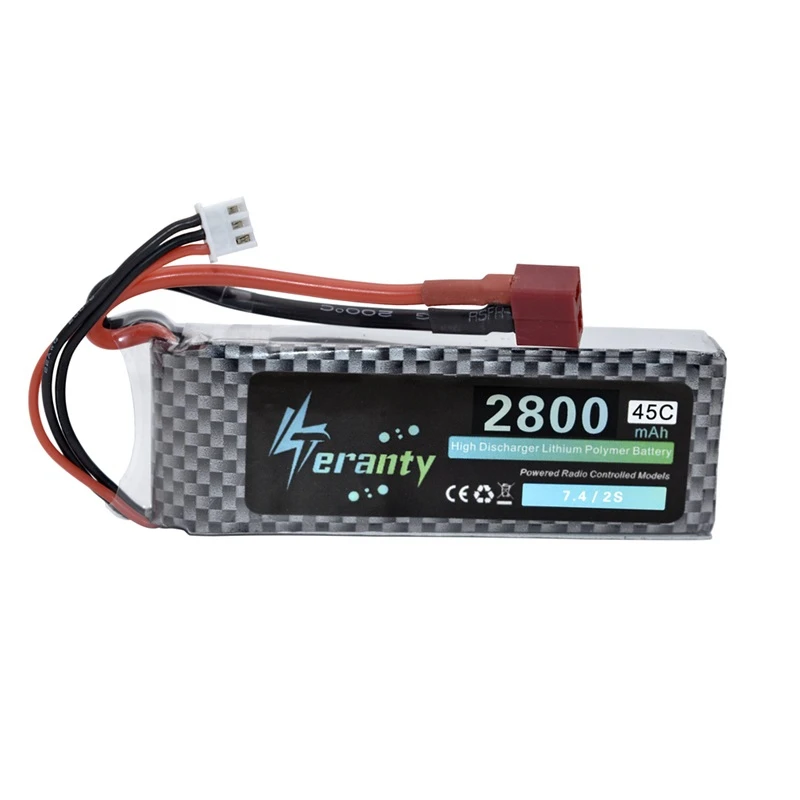WLtoys 144001 Batería LiPo 2S 7,4V 2800mAh recargable
