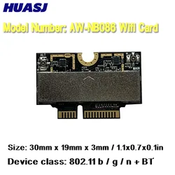 Placa WiFi Bluetooth Asus Zenbook UX21 UX21E UX31E