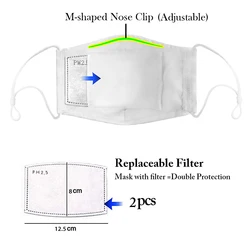 Mascarilla PM2.5 carbón activo antipolvo reutilizable lavable