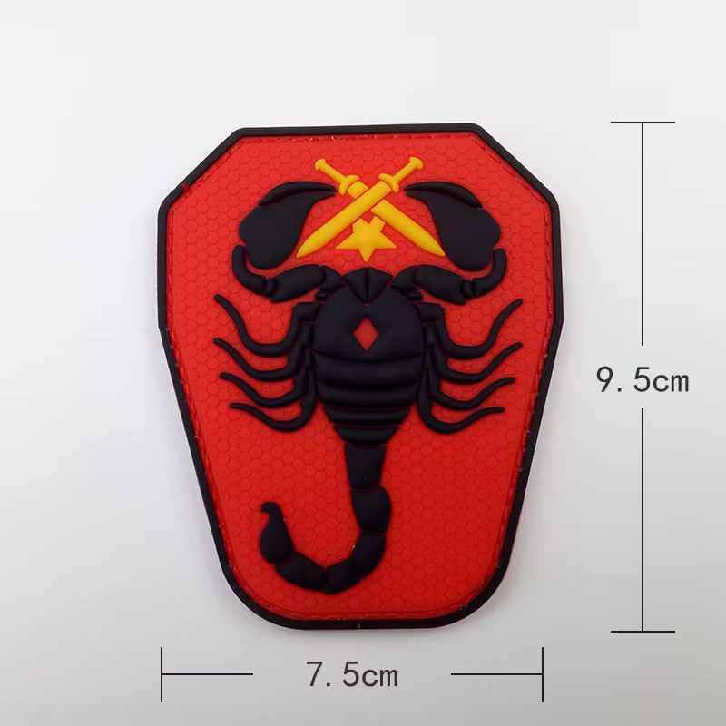 Parche escorpión táctico PVC – Gancho trasero para chaleco o chaqueta - imagen 5