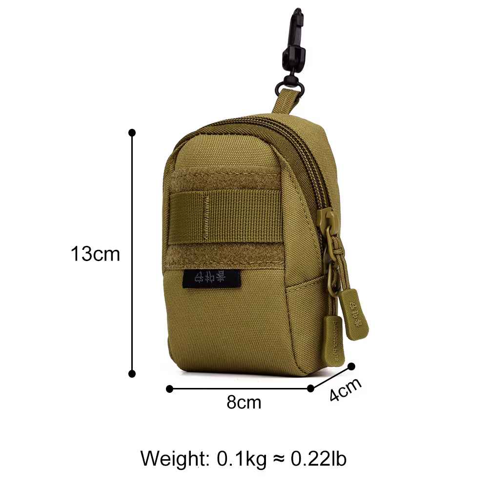 Bolsa táctica MOLLE vista posterior con riñonera