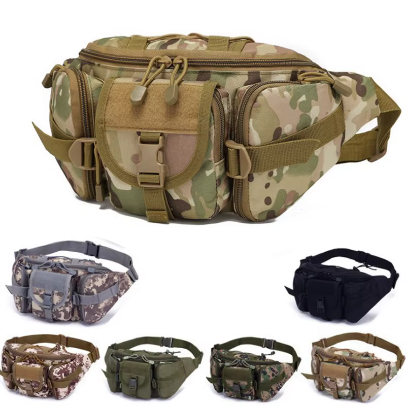 Riñonera táctica militar impermeable con cinturón ajustable