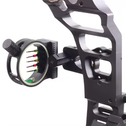 Toparchery Sight Arco Recurvo 5 Pines Ajustable Negro