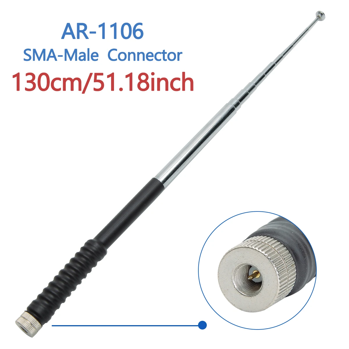 Antena extendida para mayor alcance