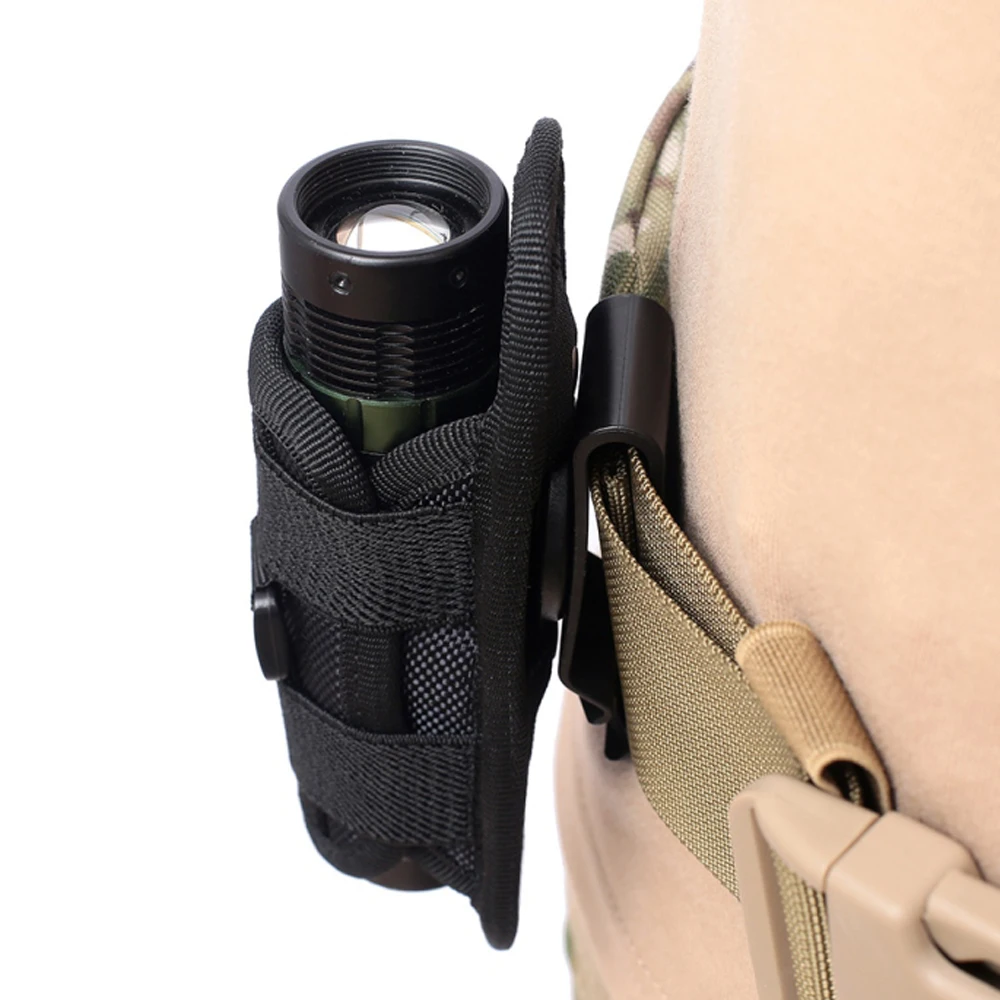 Funda táctica giratoria 360° linterna – Soporte cinturón caza - imagen 2