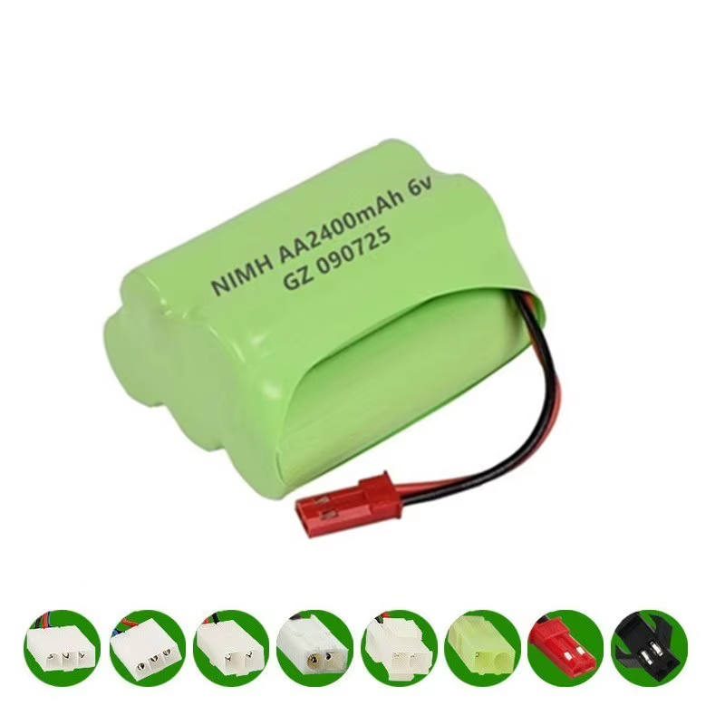 Batería NiMH 6V 2400mAh vista lateral