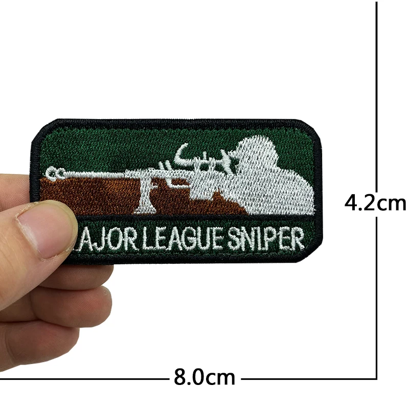 Parche SNIPER bordado 3D velcro – Táctico militar alta calidad - imagen 5
