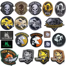 FOX Parche táctico PVC bordado para equipamiento y mochila