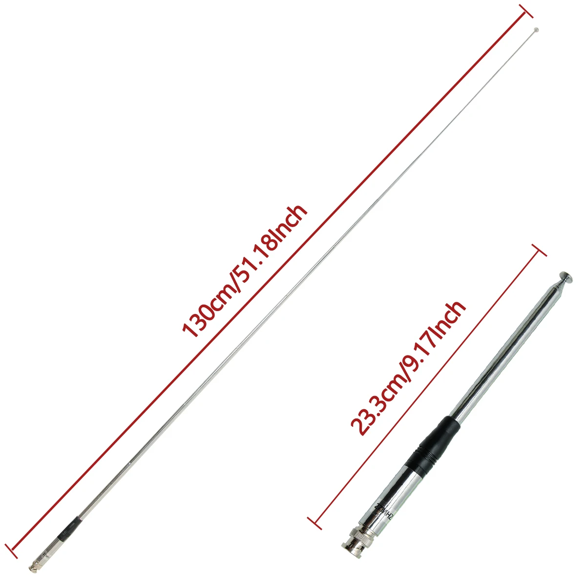 Antena CB portátil 27MHz compatible Baofeng Quansheng