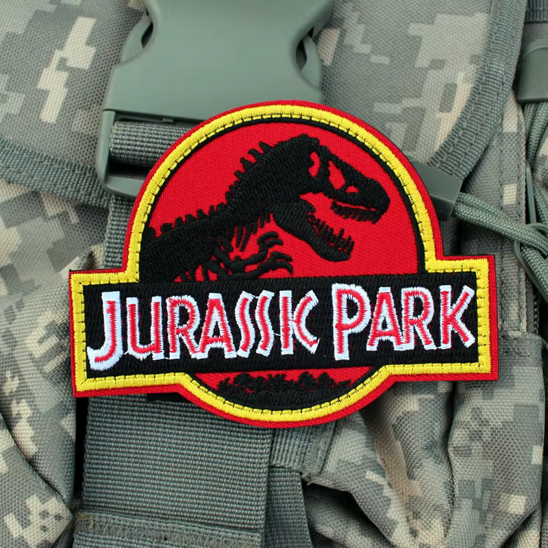 Parche táctico bordado Jurassic Park dinosaurios para Velcro - imagen 2