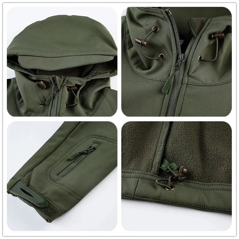 Abrigo militar invierno táctico hombre forro polar MOLLE - imagen 4