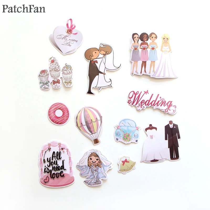 Patchfan Pegatinas boda arte impreso para móvil y equipaje - imagen 4