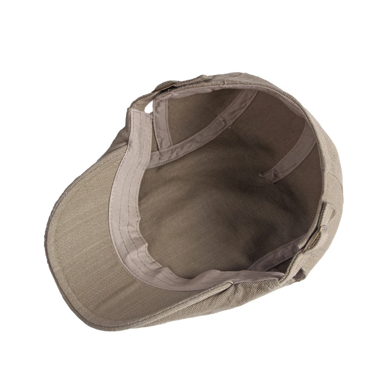 Boina gorra algodón espiga negro gris para hombre verano outdoor - imagen 4