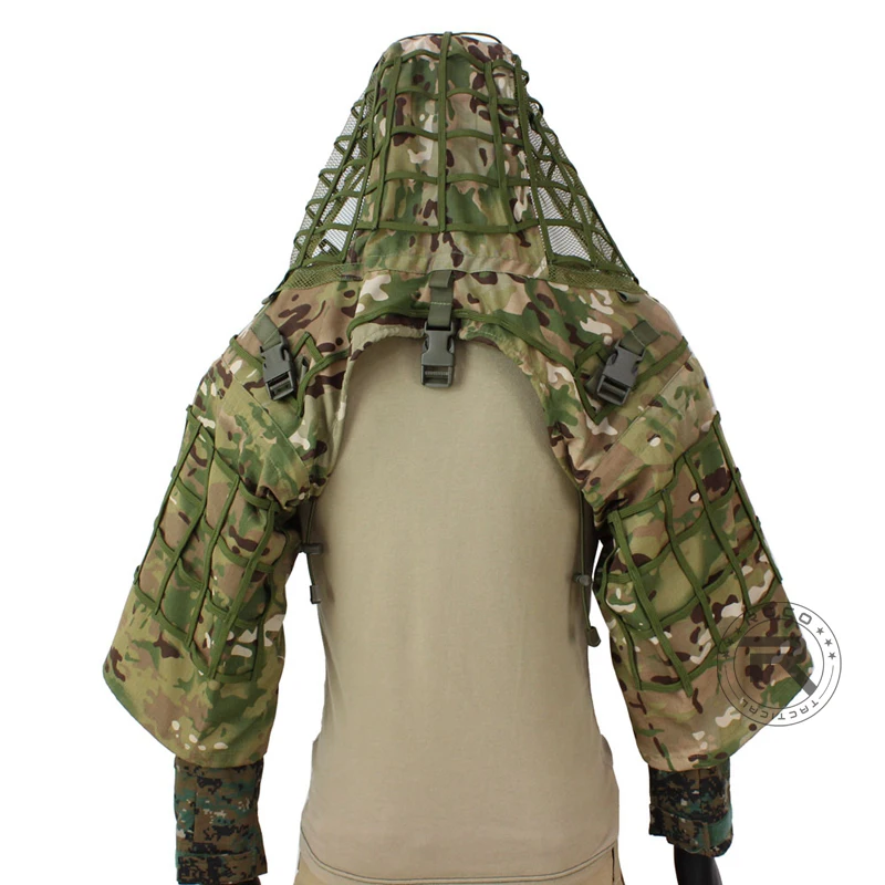 ROCOTACTICAL traje ghillie Ripstop camuflaje táctico Multicam Woodland