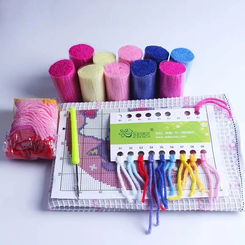 Kit de ganchillo para alfombra flores decorativas – bordado artesanal - imagen 5