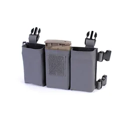 D3CRM Chaleco táctico MOLLE para caza con portacargadores modulares