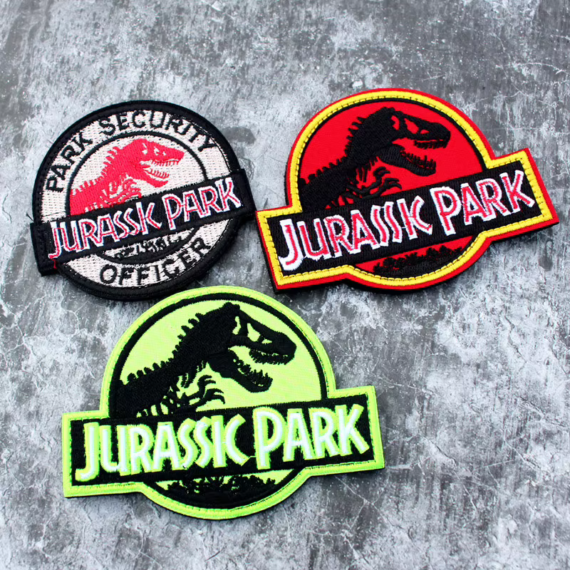 Parche táctico bordado Jurassic Park dinosaurios para Velcro - imagen 3