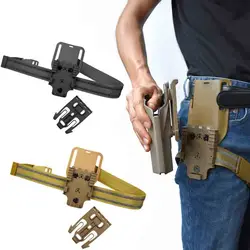 Funda pistola QLS para cinturón táctico con correa elástica de pierna