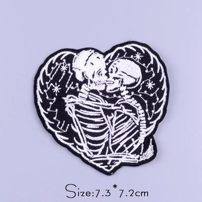 Parche táctico bordado calavera skull – Para ropa y mochilas - imagen 3