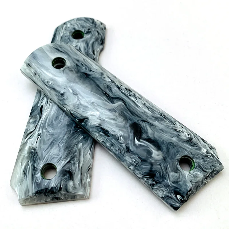 Empuñaduras 1911 tácticas acrílicas veteadas CNC, personalizadas - imagen 5