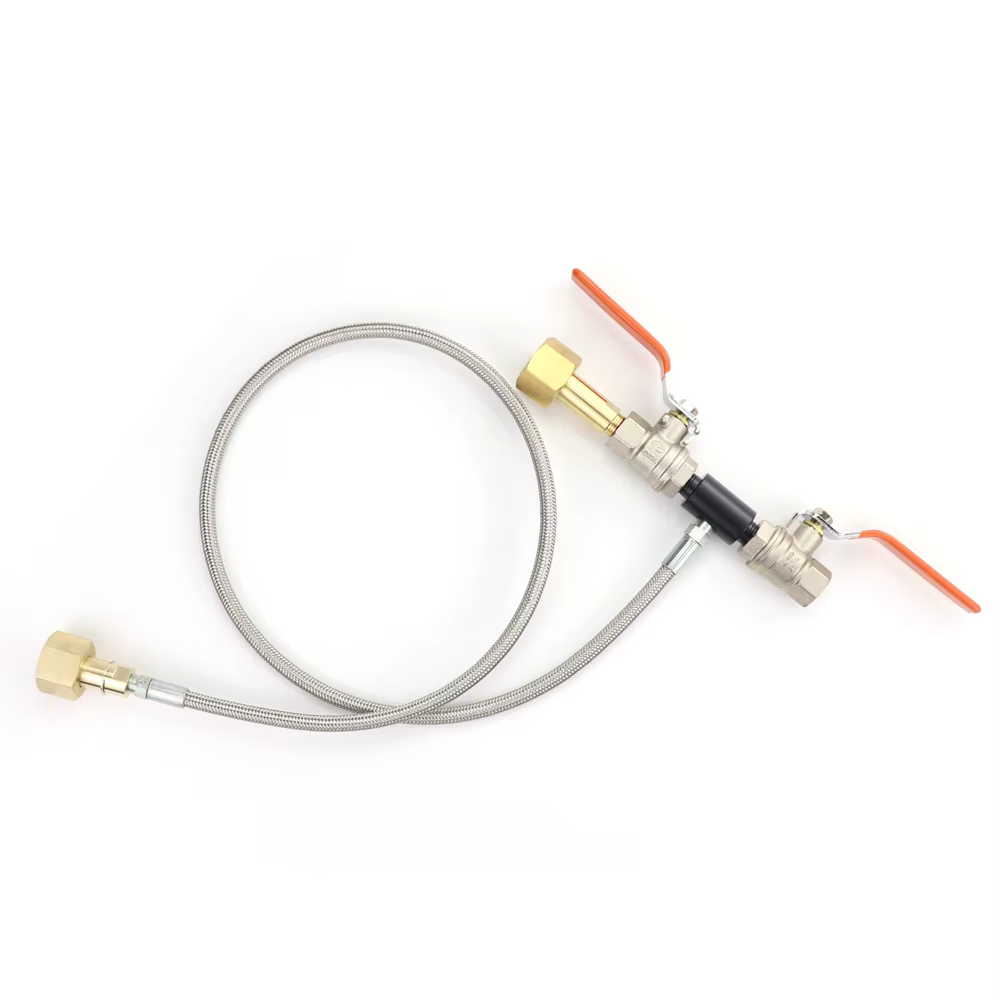 Adaptador CO2 estación doble válvula con manómetro - imagen 5